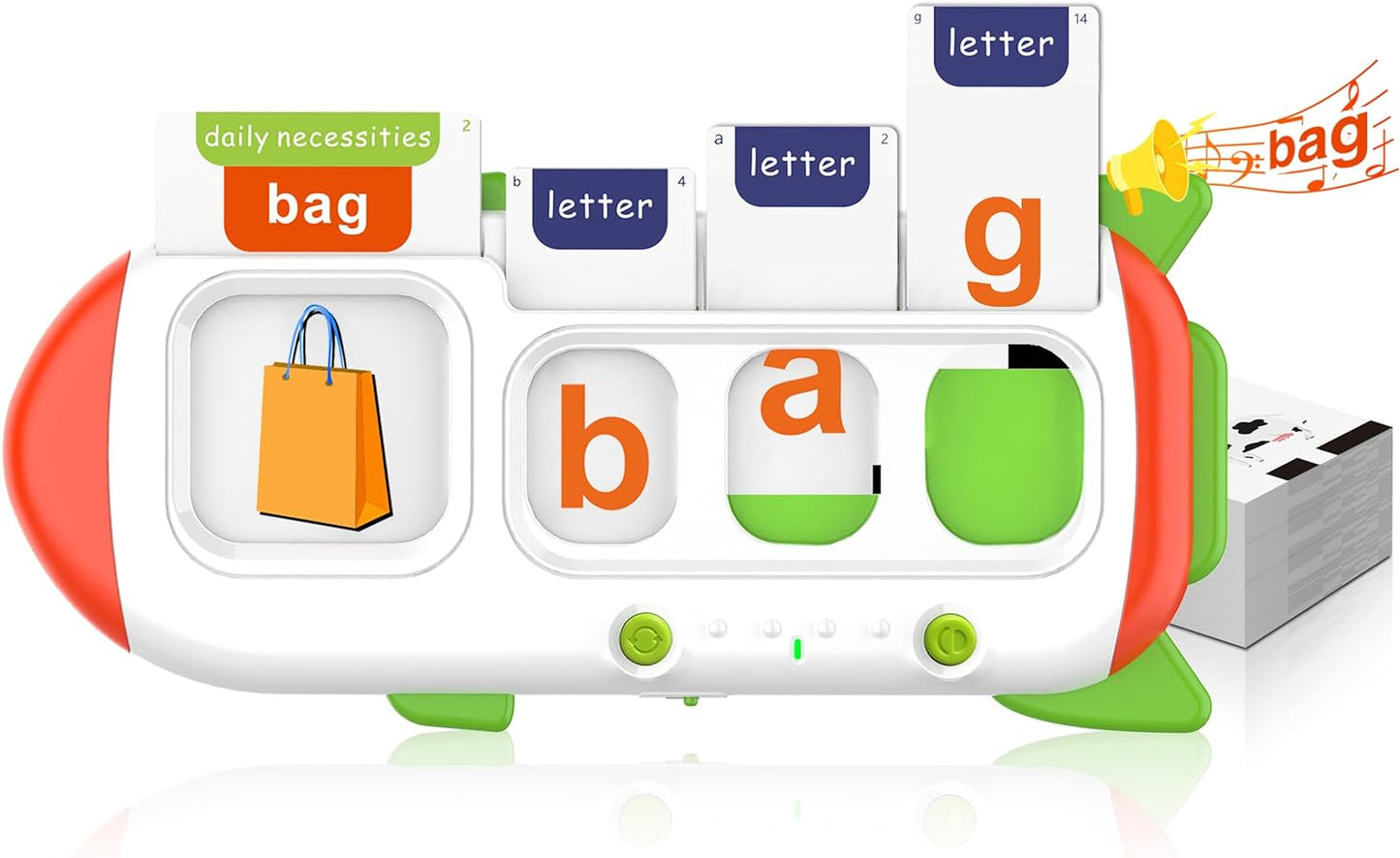 Jeu d’orthographe interactif: 107 Cartes Montessori Parlantes en Anglais "Orange"