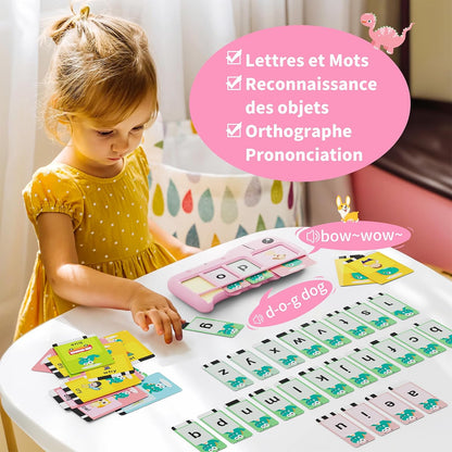 Jeu d’orthographe interactif: 110 Cartes Montessori Parlantes en Anglais  "Rose"
