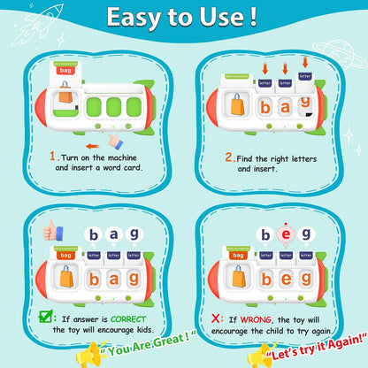 Jeu d’orthographe interactif: 107 Cartes Montessori Parlantes en Anglais "Orange"