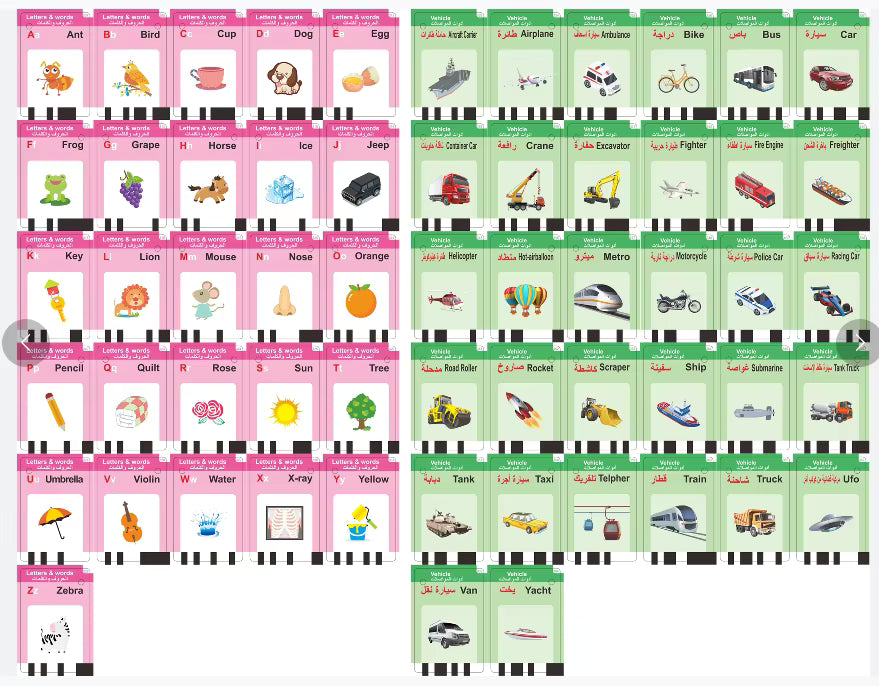 Lecteur de Cartes Éducatives en Arabe