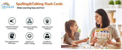 Jeu d’orthographe interactif: 107 Cartes Montessori Parlantes en Anglais "Orange"